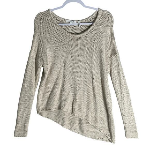Helmut Lang Sz S Alpaca‎ Blend Asymmetric Hem Pullover Sweater Jumper Scoop Neck - Picture 2 of 12